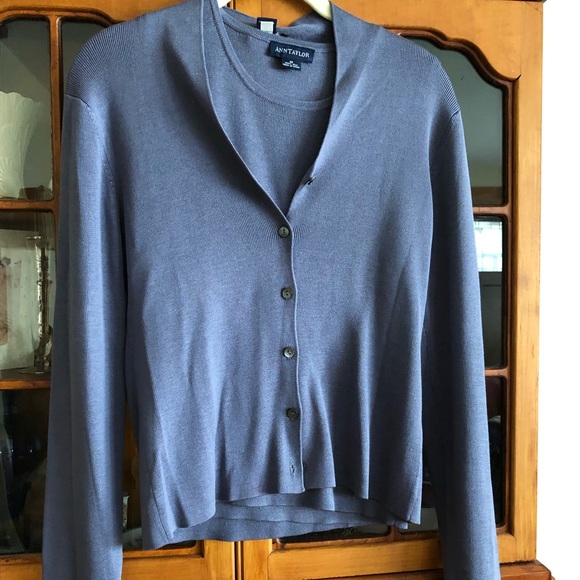 Ann Taylor Sweaters - 100% Silk Ann Taylor, light purple set. Ann Taylor Sweaters - 100% Silk Ann Taylor, light purple set.